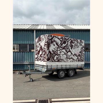Gebruikte Foodtruck plateauwagen G1552